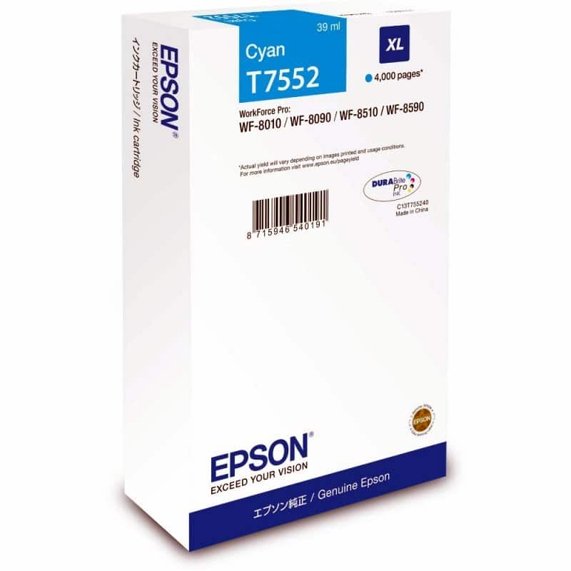 Epson T7552 XL Cyan Kartuş